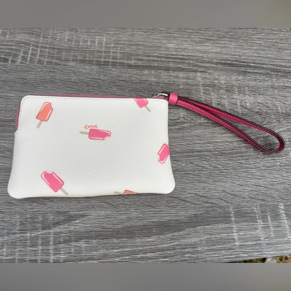 Coach White Popsicle Print Crossbody with Wristlet Limited Edition - Picture 6 of 17